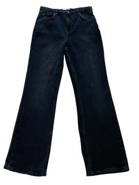 Free People We The Free 90’s Grunge Indie Sleaze Chic Wide Leg Black Jeans-31
